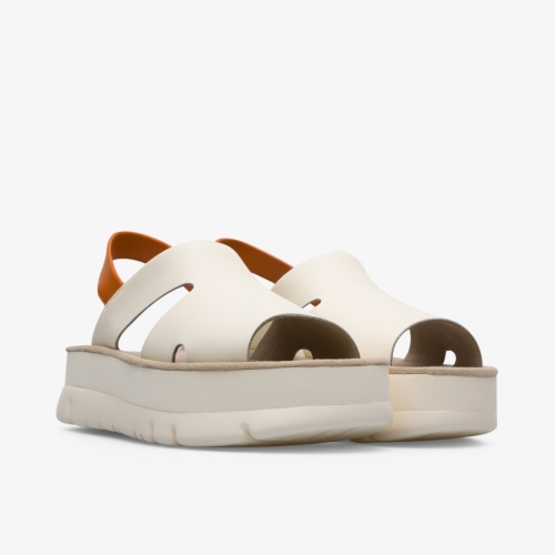 Camper Oruga Womens Sandals US-75784 Cream Sale